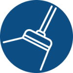sealcoating icon on a blue background
